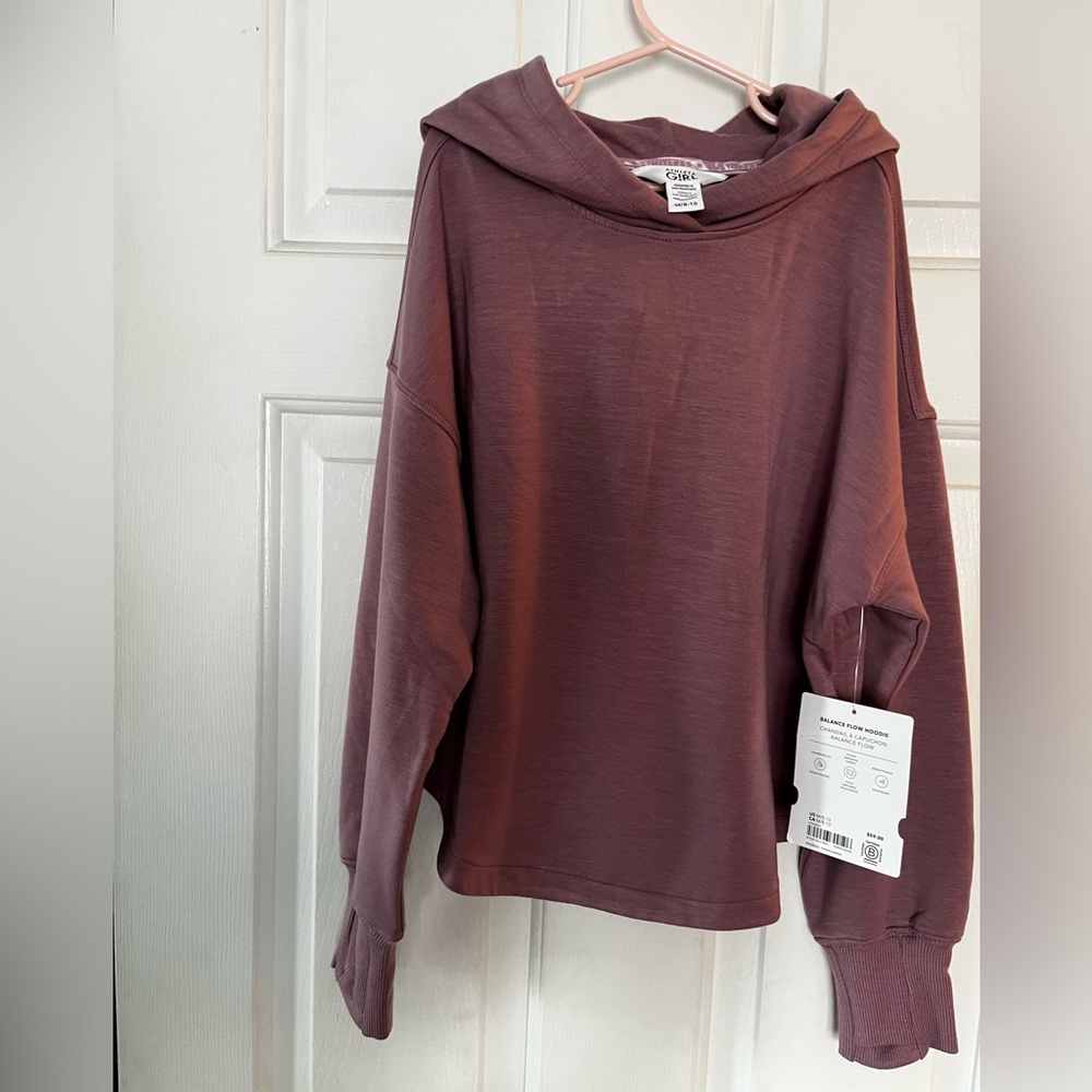 NWT!! Athleta Girls cozy hooded sweat shirt - Picture 2 of 5